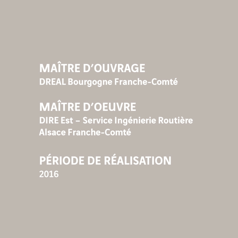 Maître d’ouvrage - DREAL Bourgogne Franche-Comté - 2016