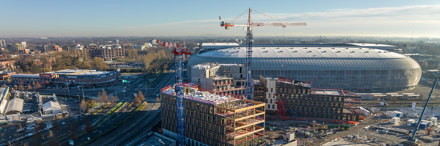 Construction des bâtiments à Villeneuve-d'Ascq