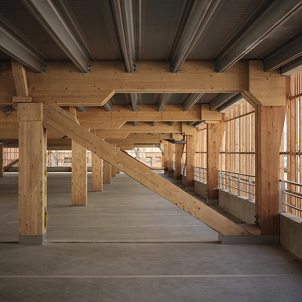 Réalisation d'un parking en structure bois par Arbonis