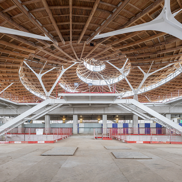 Structure en bois - Dôme de la gare de Noisy - France - Arbonis