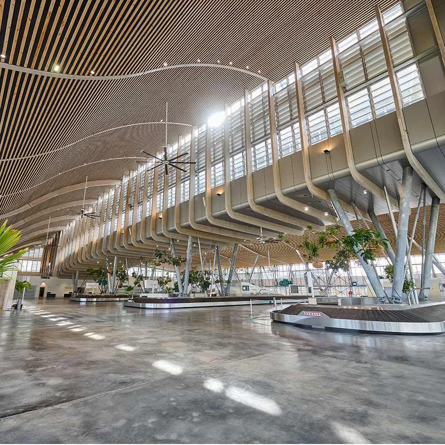Aerogare de la réunion recadrer